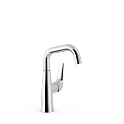 Mitigeur avec manette latérale pour lavabo Chrome - TRES 28144701 