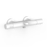 Robinet thermostatique mural pour baignoire et doucheSans accessoires Blanc mat - TRES 19017402BM