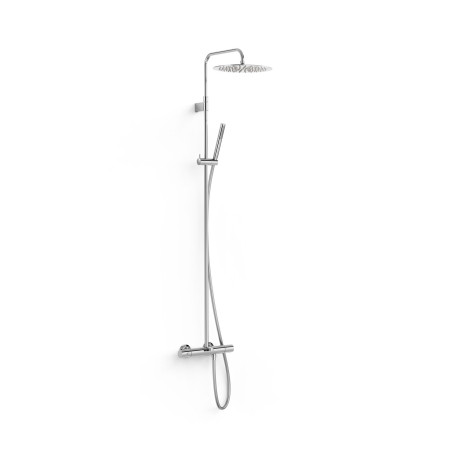 Ensemble de robinet thermostatique mural à 3 voies pour baignoire et douche Chrome - TRES 19031202 