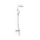 Ensemble de robinet thermostatique mural à 3 voies pour baignoire et douche Acier - TRES 19031202AC