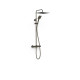 Ensemble de robinet thermostatique mural à 2 voies pour douche Noir bronze - TRES 19038702KMB