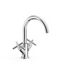 Mélangeur haut pour lavaboAvec volants Chrome - TRES 28320301