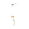 Kit robinet thermostatique encastré à 2 voies B-system pour douche Or Mat 24K - TRES 30725205OM 