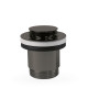 Bonde de vidage clic-clac Simple-Rapid pour lavabo Noir Métallisé - TRES 24284020KM