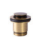 Bonde de vidage clic-clac Simple-Rapid pour lavabo Laiton vieilli - TRES 24284020LV