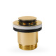 Bonde de vidage clic-clac Simple-Rapid pour lavabo Or 24K - TRES 24284020OR