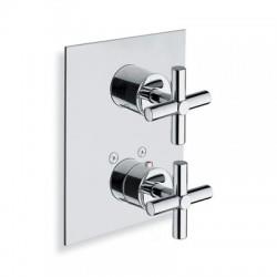 DOUCHE FACADE LAITON ENCASTREE EXECUTIVE THERMO 2 SORTIES CHROME - CRISTINA ONDYNA XV85251