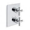 DOUCHE FACADE LAITON ENCASTREE EXECUTIVE THERMO 2 SORTIES CHROME - CRISTINA ONDYNA XV85251