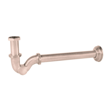 Siphon télescopique avec un trou pour lavabo Or Rose Mat 24K - TRES 03463820OPM 