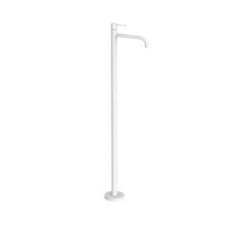 Mitigeur sur pied pour lavabo1 colonne verticale d’alimentation Blanc mat - TRES 26285305BM 