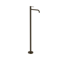 Mitigeur sur pied pour lavabo1 colonne verticale d’alimentation Noir bronze - TRES 26285305KMB 