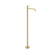 Mitigeur sur pied pour lavabo1 colonne verticale d’alimentation Or Mat 24K - TRES 26285305OM 