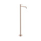 Mitigeur sur pied pour lavabo1 colonne verticale d’alimentation Or Rose 24K - TRES 26285305OP