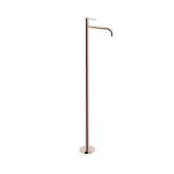 Mitigeur sur pied pour lavabo1 colonne verticale d’alimentation Or Rose 24K - TRES 26285305OP 