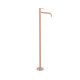 Mitigeur sur pied pour lavabo1 colonne verticale d’alimentation Or Rose Mat 24K - TRES 26285305OPM
