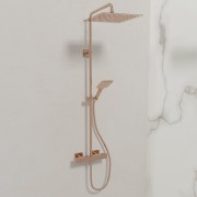 Colonne de douche thermostatique Or Rose Tabula - CRISTINA ONDYNA QD44846P