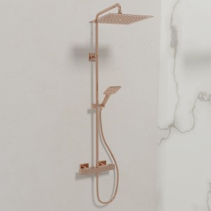Colonne de douche thermostatique Or Rose Tabula - CRISTINA ONDYNA QD44846P