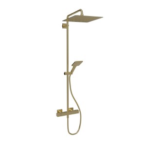 Colonne de douche thermostatique Or Brossé Tabula - CRISTINA ONDYNA QD44896P