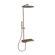 Colonne de douche thermostatique Or Rose Brossé Thermo Up - CRISTINA ONDYNA XT48834P