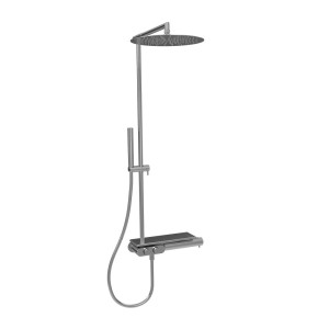 Colonne de douche thermostatique Métal Brossé Thermo Up - CRISTINA ONDYNA XT48877