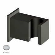 Support douchette carré mural Chromé - CRISTINA ONDYNA PD44851