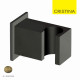 Support douchette carré mural Vieux Bronze - CRISTINA ONDYNA PD44892