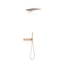 Kit robinet thermostatique encastré à 3 voies B-system pour douche Or Rose Mat 24K - TRES 30725305OPM