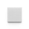 Pommeau de douche encastré au plafond Blanc mat - TRES 13495101BM