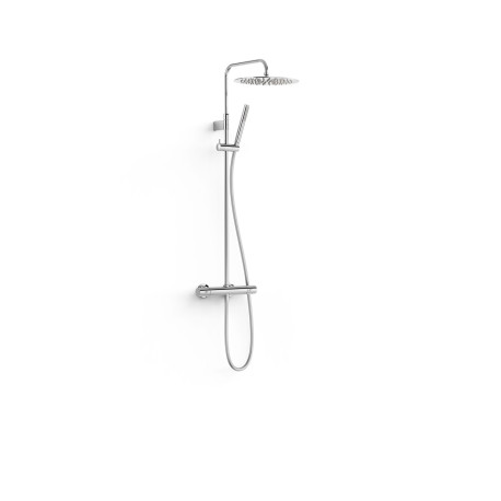 Ensemble de robinet thermostatique mural à 2 voies pour douche Chrome - TRES 19039302 