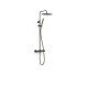 Ensemble de robinet thermostatique mural à 2 voies pour douche Noir bronze - TRES 19039302KMB
