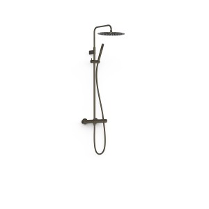 Ensemble de robinet thermostatique mural à 2 voies pour douche Noir bronze - TRES 19039302KMB 