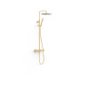 Ensemble de robinet thermostatique mural à 2 voies pour douche Or Mat 24K - TRES 19039302OM
