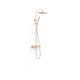 Ensemble de robinet thermostatique mural à 2 voies pour douche Or Rose Mat 24K - TRES 19039302OPM