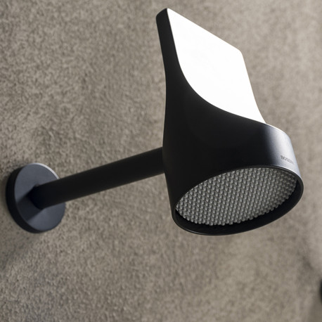 Pomme de douche spot avec bras Noir Mat Apice - CRISTINA ONDYNA PD10013