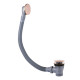 Bonde de vidage clic-clac Simple-Rapid avec trop-plein pour baignoire Or Rose 24K - TRES 03453420OP