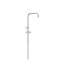 Barre de douche adaptable au robinet thermostatique mural Chrome - TRES 03463502 