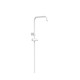 Barre de douche adaptable au robinet thermostatique mural Blanc mat - TRES 03463502BM
