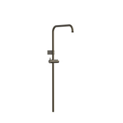 Barre de douche adaptable au robinet thermostatique mural Noir bronze - TRES 03463502KMB 