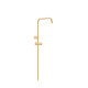 Barre de douche adaptable au robinet thermostatique mural Or Mat 24K - TRES 03463502OM