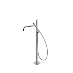 Mitigeur sur pied pour baignoire et douche1 colonne verticale Chrome - TRES 26247006 