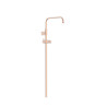 Barre de douche télescopique adaptable au robinet thermostatique mural Or Rose Mat 24K - TRES 03464501OPM 