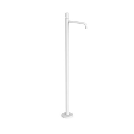 Mitigeur sur pied pour lavabo1 colonne verticale d’alimentation Blanc mat - TRES 26285306BM 