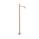 Mitigeur sur pied pour lavabo1 colonne verticale d’alimentation Or Rose 24K - TRES 26285306OP
