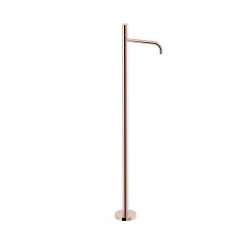 Mitigeur sur pied pour lavabo1 colonne verticale d’alimentation Or Rose 24K - TRES 26285306OP 