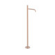 Mitigeur sur pied pour lavabo1 colonne verticale d’alimentation Or Rose Mat 24K - TRES 26285306OPM