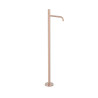 Mitigeur sur pied pour lavabo1 colonne verticale d’alimentation Or Rose Mat 24K - TRES 26285306OPM 