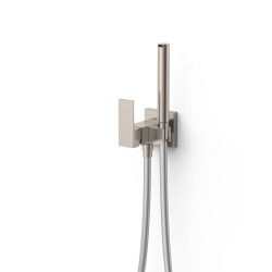 Mitigeur encastré avec douche pour WC Option pour murs en pladur Acier - TRES 00612302AC 