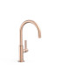 Mitigeur haut avec manette latérale pour lavabo Or Rose Mat 24K - TRES 21190501OPM