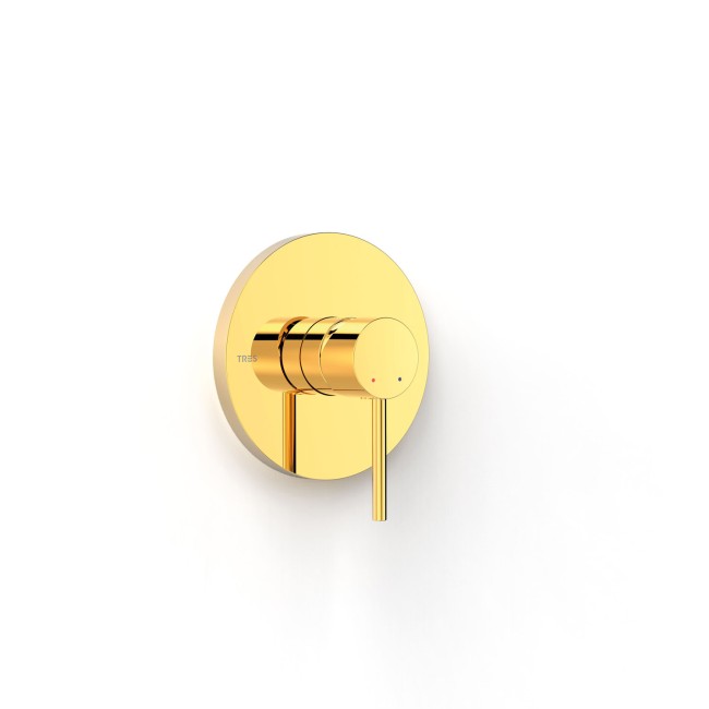 Pièce apparente pour boîtier encastré 1 voie Rapid-boxPièce apparente Or 24K - TRES 26227810OR 