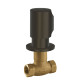Robinet d’arrêt encastréRaccord fileté femelle : 1/2". Noir bronze - TRES 06115501KMB